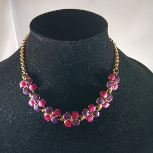 Vintage Rhinestone Gold Tone Y2K Choker Statement Necklace